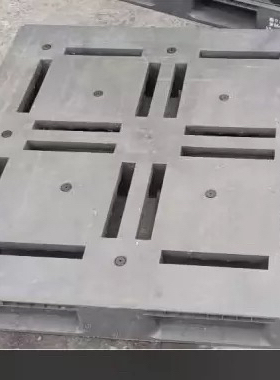 二手110*110日本进口重型pc塑料卡板仓库托盘田字灰色工业物流