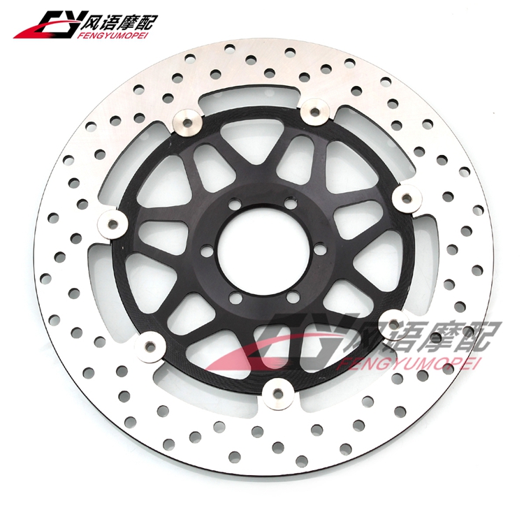 适用本田小黄蜂250 Hornet CB250 VTR250 前刹车盘 前刹车碟黑色