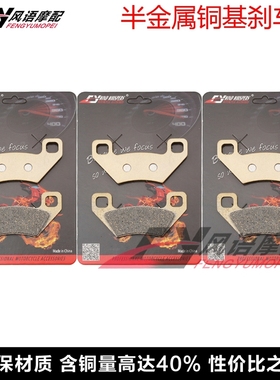 适用比亚乔Trackmaster 400 北极猫300 Hawkeye 06 刹车片 碟刹皮