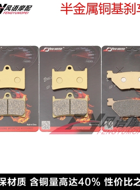 适用雅马哈TDM900 FJR1300 XV1700/1900午夜之星前后碟刹片刹车皮