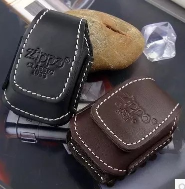 正品zippo打火机专用皮套煤油打火机保护套芝宝配件牛皮包邮图片