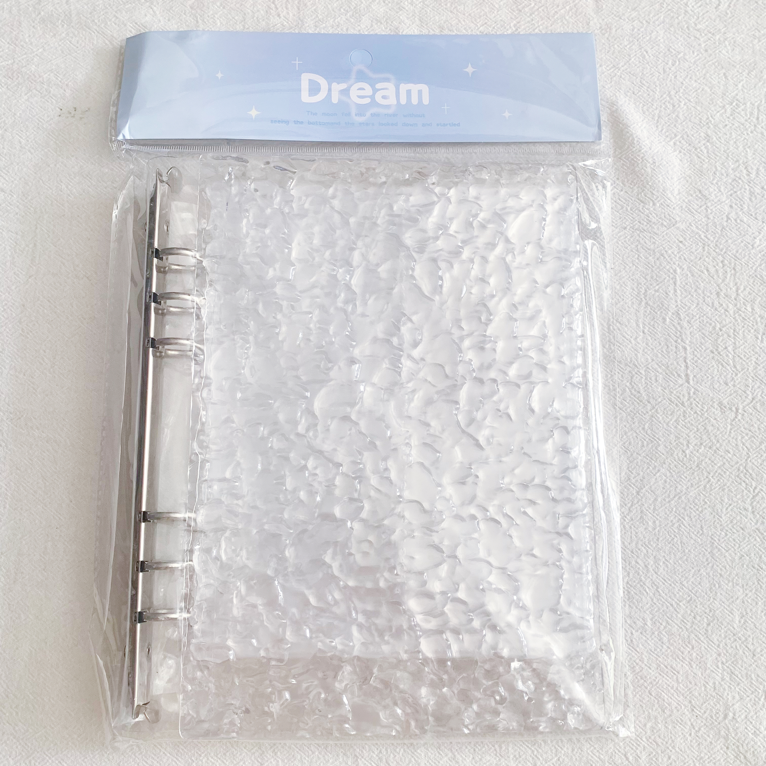 活页透明水波纹亚克力半透明磨砂收藏卡册相册四宫格一宫格高颜值