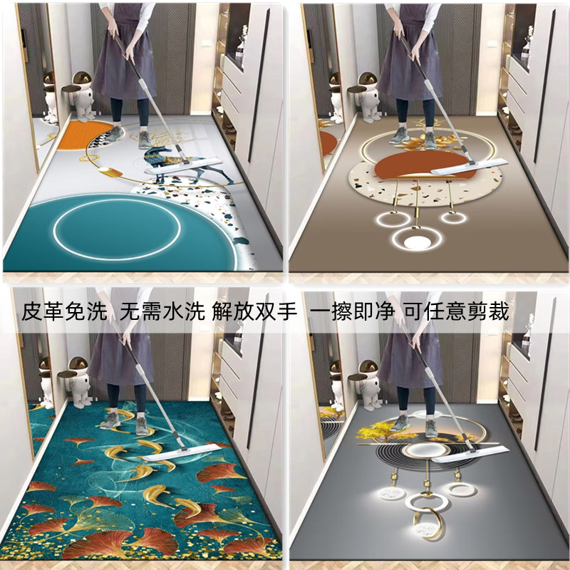 入户门垫进门门口家用PVC防水玄关去灰防污地垫可擦免洗防滑脚垫