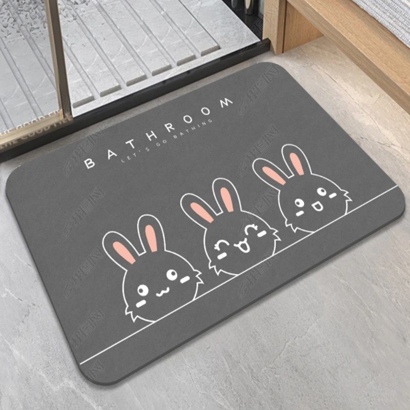 硅藻泥地垫吸水速干浴室进门垫厕所踩踏脚垫子卫生间防滑厨房卧室,居家布艺,家用脚垫,淘宝优惠券,粉丝福利购,淘宝优惠卷