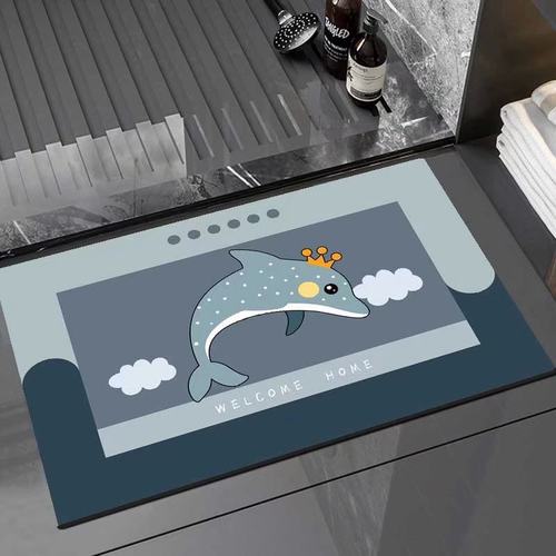 xy硅藻泥地垫卡通卫生间浴室门垫