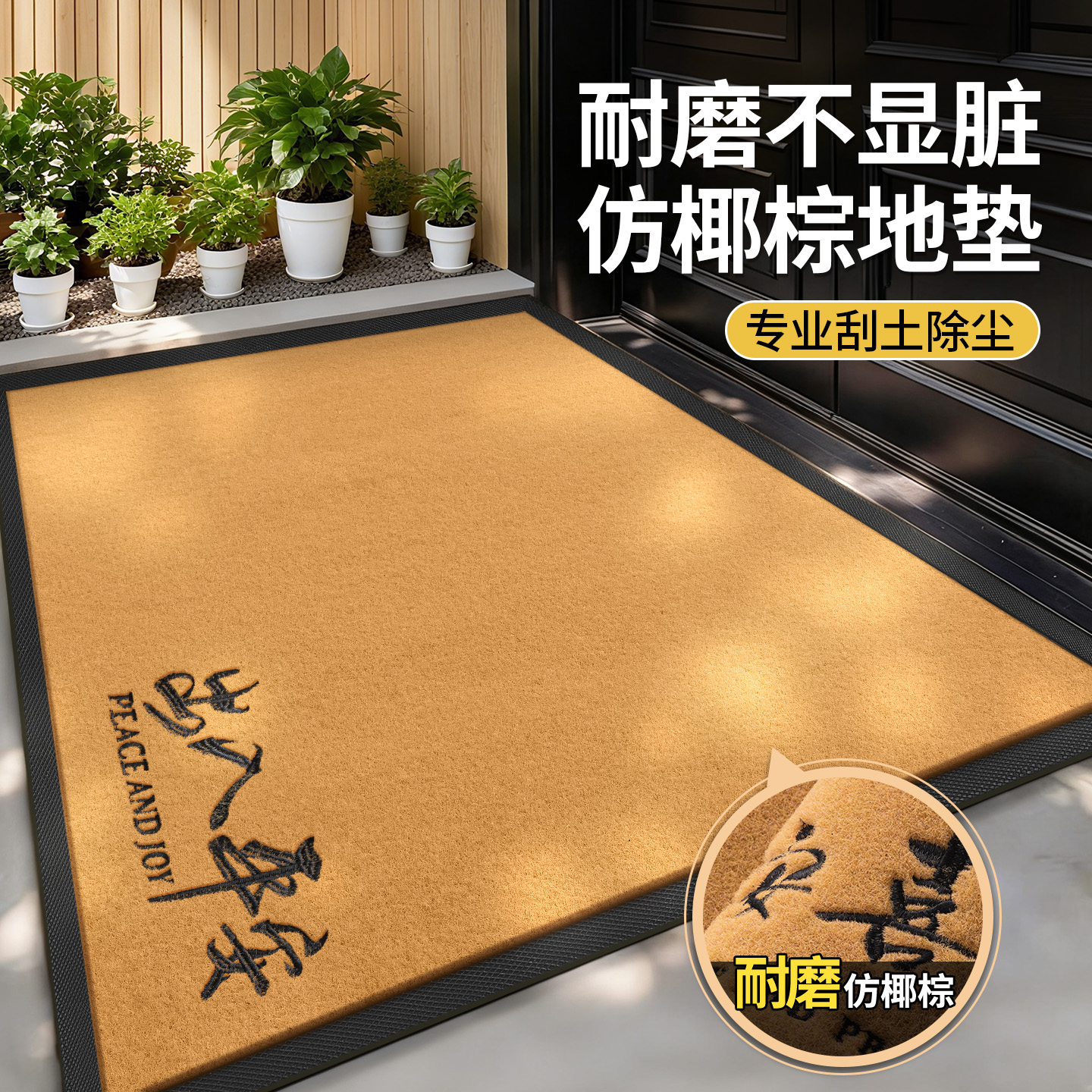 入户门耐磨除尘吸水地垫好打理