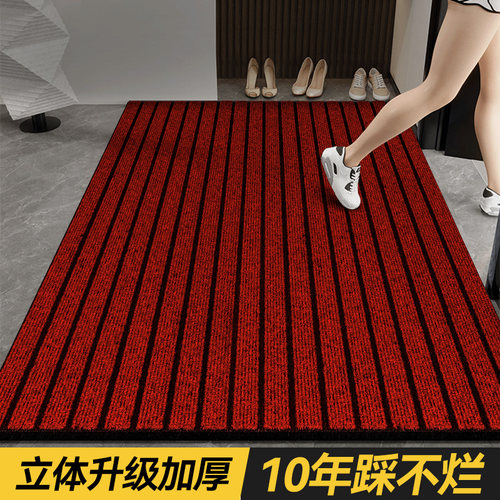 入户门地垫红色进门脚垫高级感地毯喜庆玄关可裁剪耐脏免洗门垫