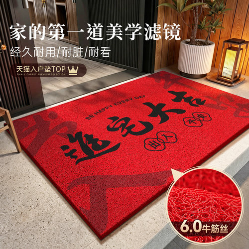 【高端天花板】红色入户门地垫