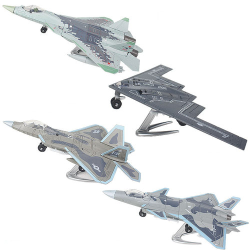 F-22苏57歼20隐形战机B2幽灵模型