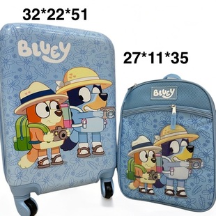 新款 Bluey 卡通儿童20寸登机拉杆箱万向轮静音学生旅行箱儿童箱