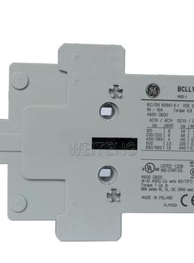 9年老店 通用电气 BCLL11 辅助触点BRLL11触头常开NO常闭NC侧装