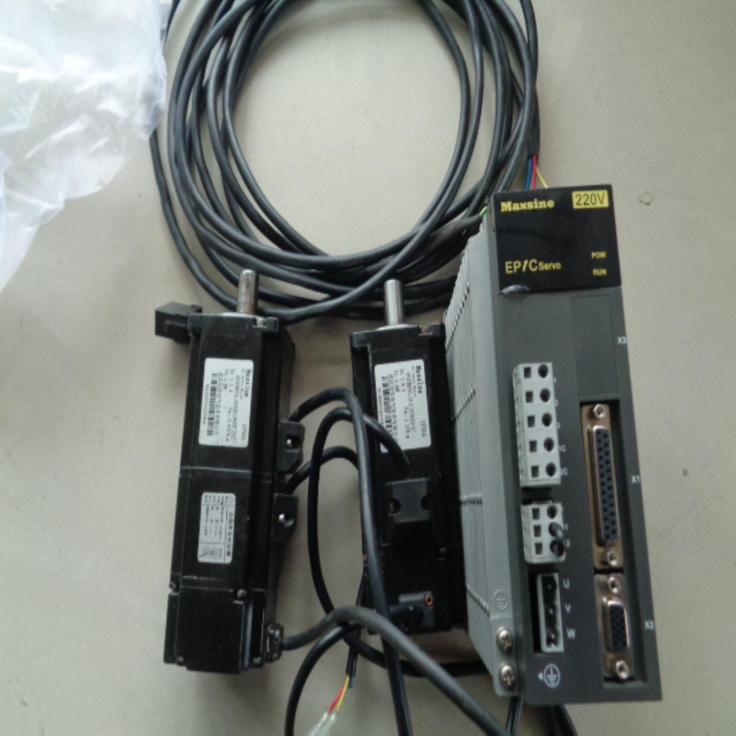 拆机 武汉迈信伺服驱动器TL05F+电机60MSL01330FC00630FZC配线