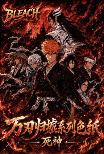 火狐文创BLEACH 死神万刃归墟系列色纸动漫同人二创卡牌盲盒