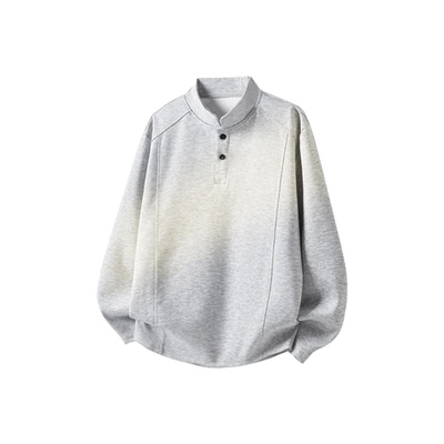 FORCEPULR加绒半高亨利领卫衣