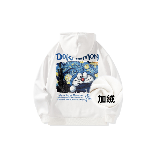 Doraemon哆啦A梦情侣连帽卫衣