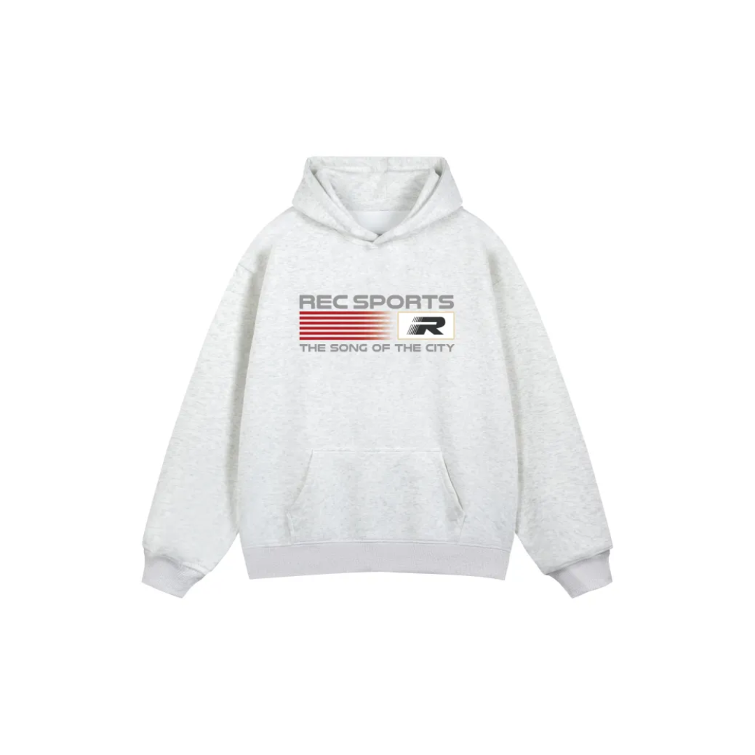 RECOLETA渐变旗帜印花连帽卫衣