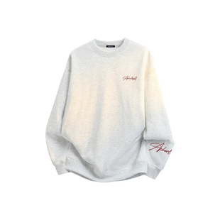 CHARLIE GOLF加绒加厚美式复古高街手绘字母上衣落肩宽松圆领卫衣