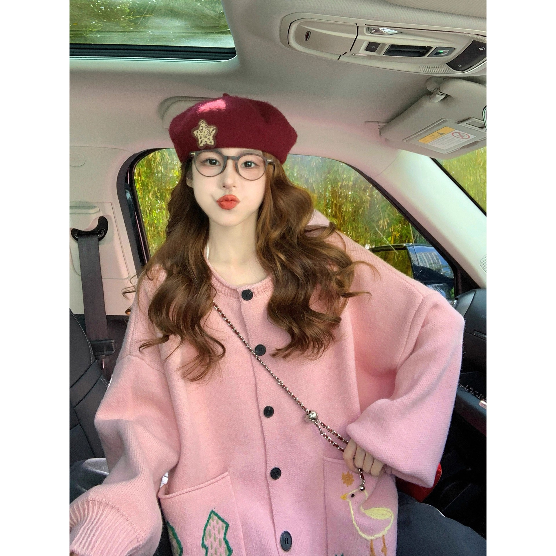 园园美衣毛衣外套女2026新款秋冬季甜美温柔风小个子宽松针织开衫