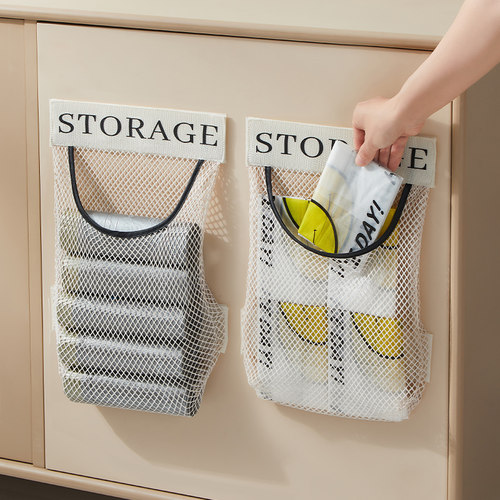 厨房垃圾袋收纳神器壁挂式大容量