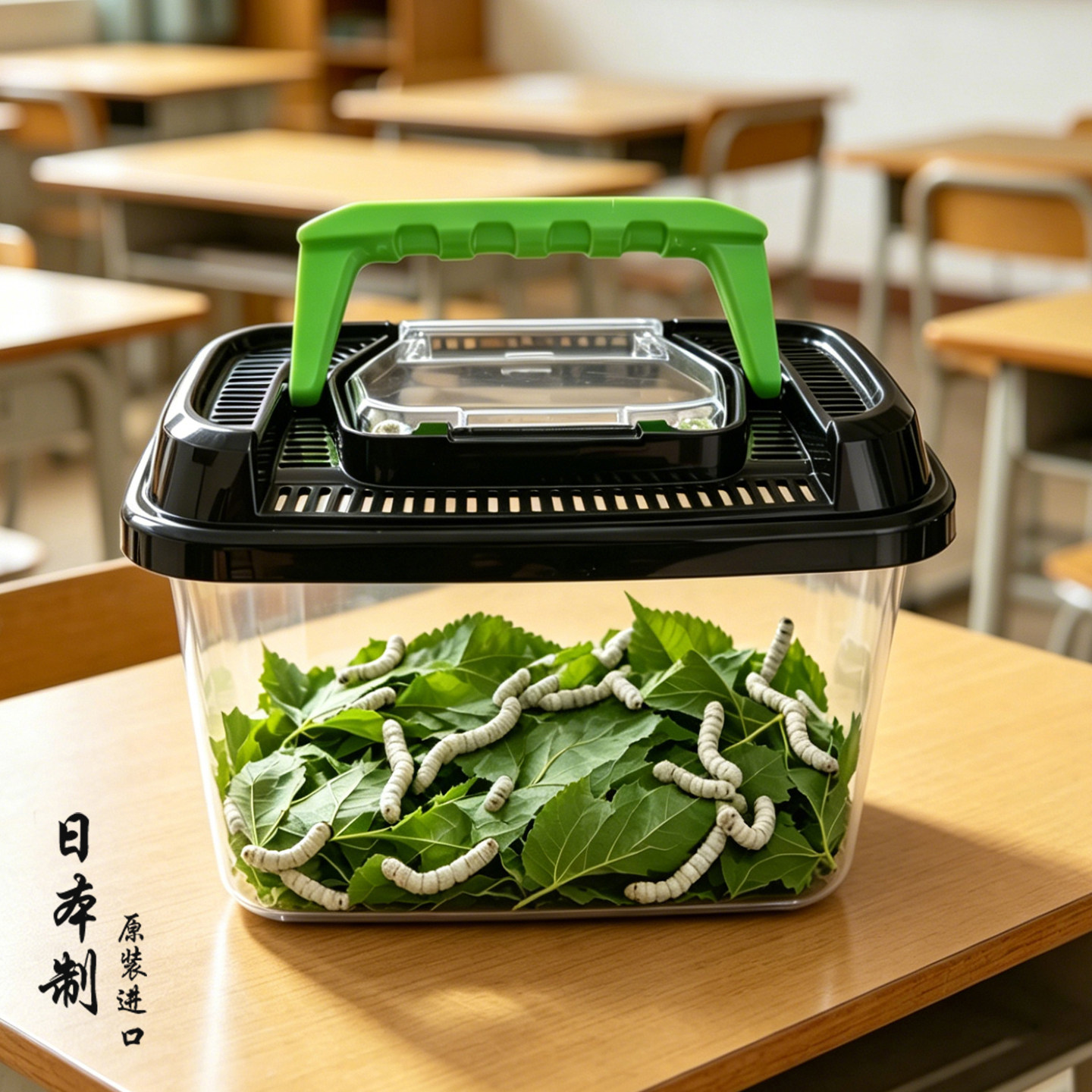 日本进口爬宠饲养箱蜘蛛蜥蜴守宫饲养盒甲虫爬虫宝蚕饲养箱乌龟缸