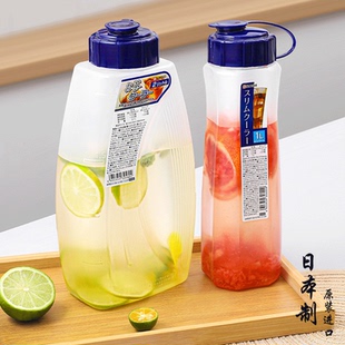 日本进口冰箱冷水壶耐高温凉水壶大容量水果茶冷泡瓶饮料果汁扎壶