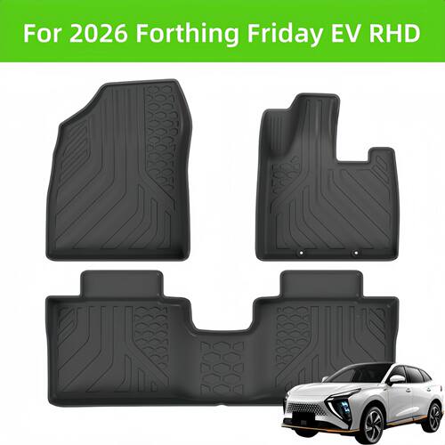 For 2026 Forthing Friday EV TPE Car Floor Mat/Rear Trunk Mat