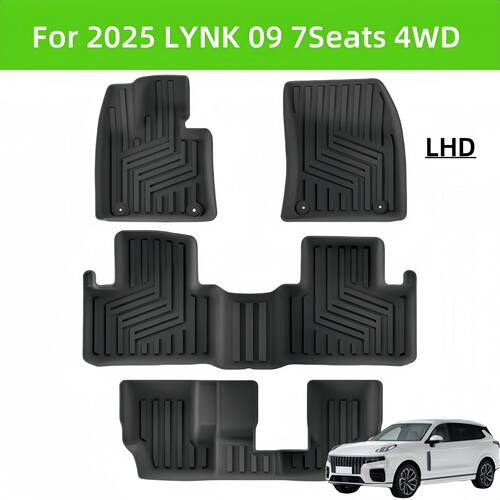 For 2025 LYNK 09 4WD Carpet TPE Car Floor Mat/Rear Trunk Mat