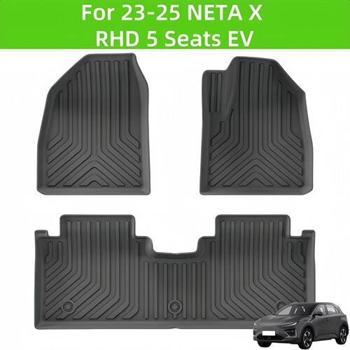 For 2023-2025 NETA X RHD EV TPE Car Floor Mat/Rear Trunk Mat