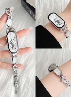 适用小米手环9表带8nfc手链7新款6高级感5女生10金属43代腕带九十