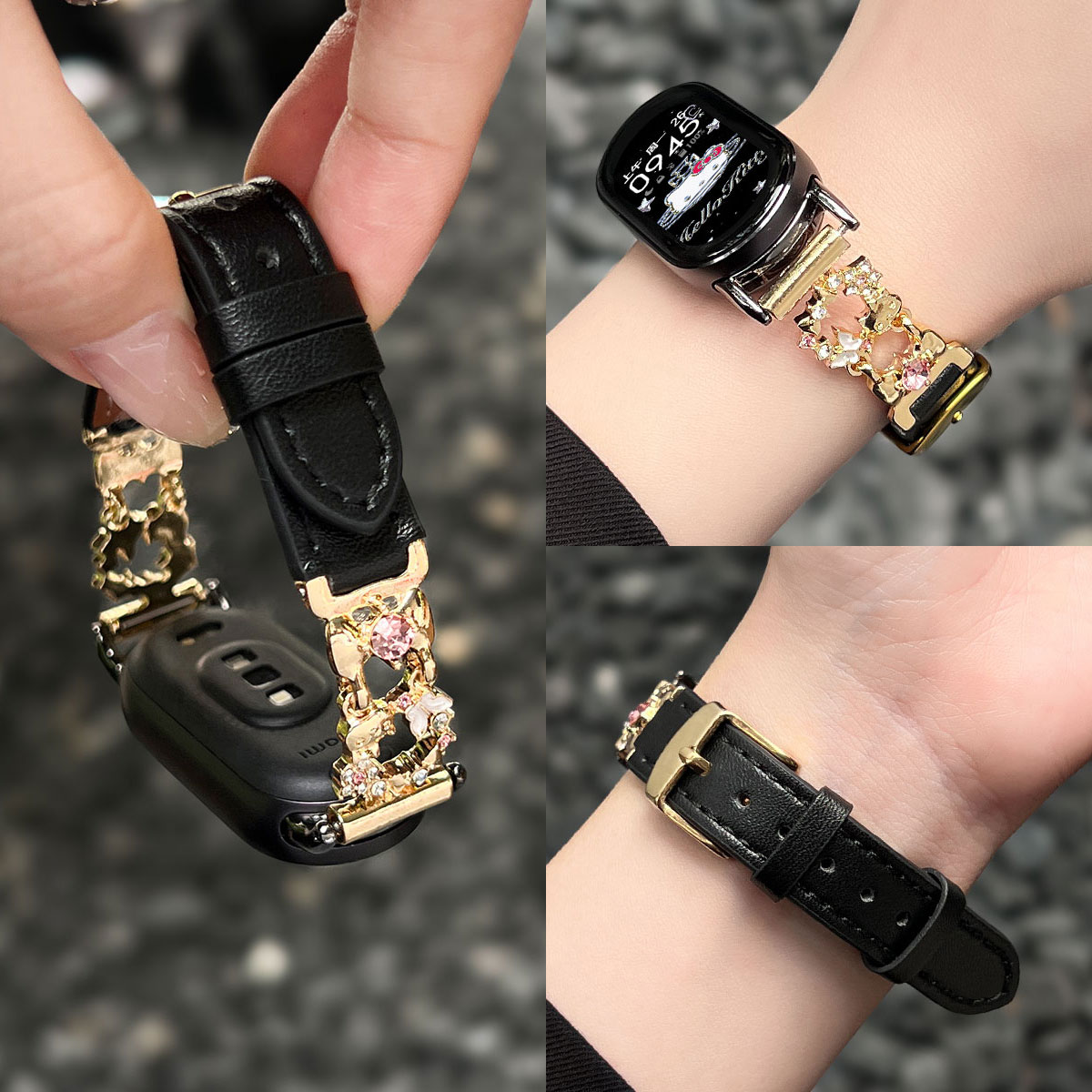 适用小米手环10表带韩系秋冬9nfc陶瓷版8系列7皮质6高级感5腕带43