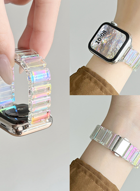 适用小米手环9/8pro表带硅胶树脂7新款智能红米watch6手表5腕带43