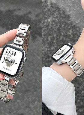 适用华为fit4表带金属新款智能手表watchfit3高级女款腕表2/1夏天