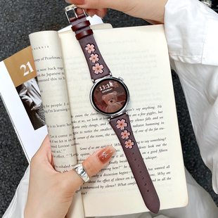 适用华为gt6表带真皮新款gt5手表gt4女款gt3pro专用gt2腕表watch5