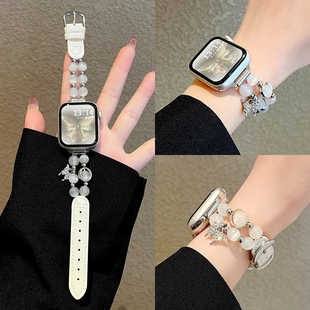 适用华为fit4手表表带皮质系列watch新款 fit3腕表高级感fit2智能1