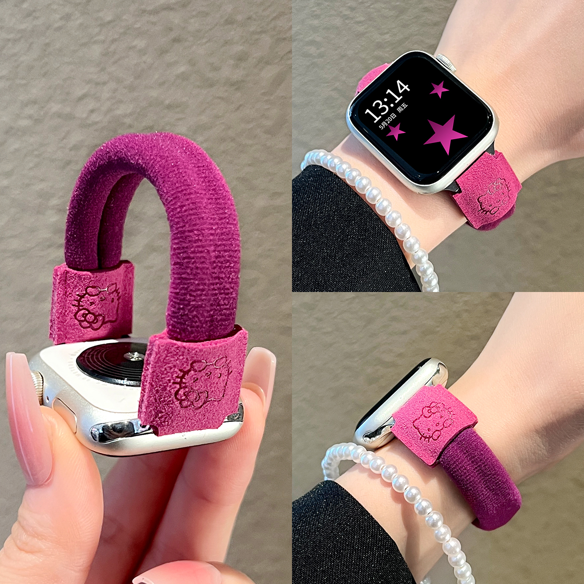 适用小米手环9/8/7pro表带女生秋冬新品红米智能手表5/4腕带3手链
