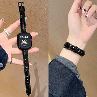 适用小米手环9 8pro表带真皮7高级感智能红米watch6手表5腕带4321