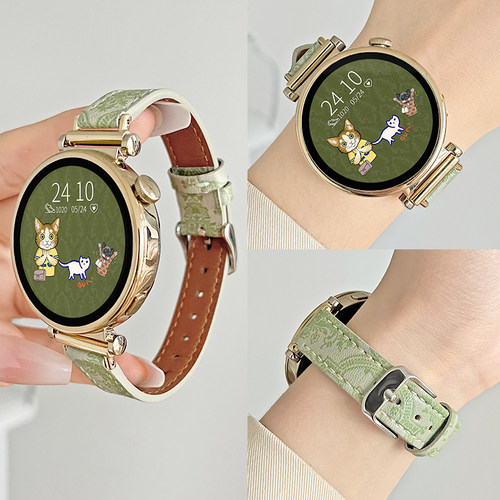 手表GT5/GT6时尚针扣双G皮质表带