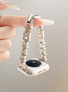 适用华为fit3手表表带4金属新款watchfit2腕表女创意夏天高级手链