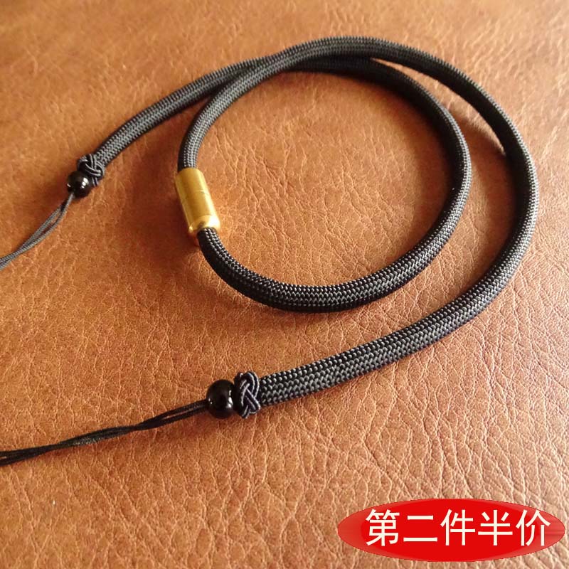 5mm粗款横穿项链绳转运珠颈绳男