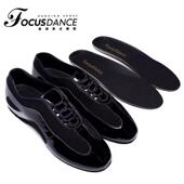 透气软厚底高低帮男女款 香港舞鞋 黑色拉丁舞教师鞋 焦点