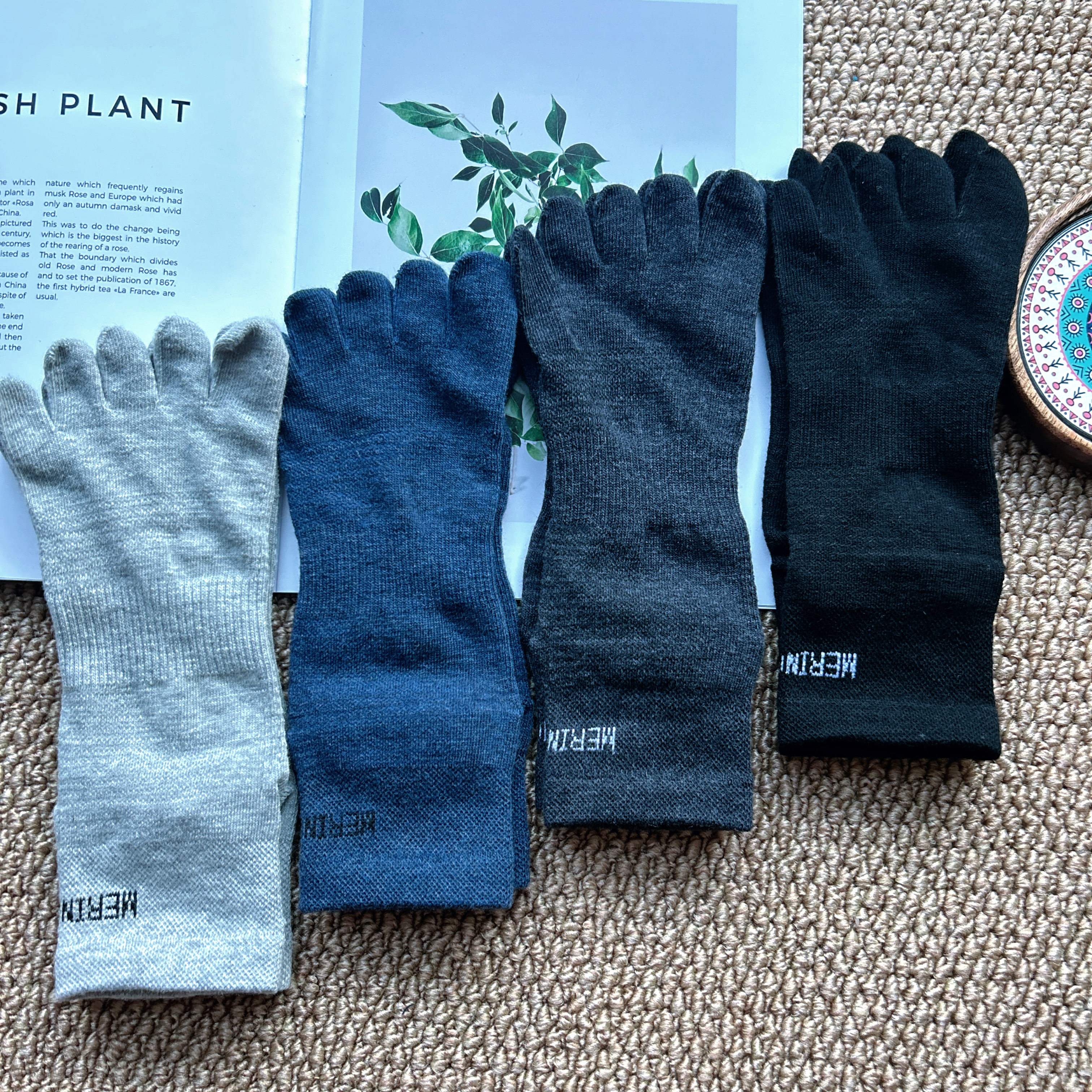 50%美利奴羊毛袜五指袜压力户外徒步登山马拉松中筒分趾速干透气,女士内衣/男士内衣/家居服,短袜,淘宝优惠券,粉丝福利购,淘宝优惠卷