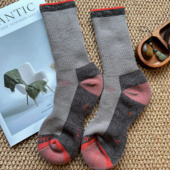 80%merino wool美利奴羊毛袜加厚减震全毛圈保暖户外徒步运动密实