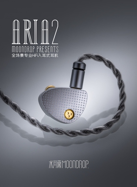 水月雨 Aria2 aria2动圈入耳式有线耳机HiFi发烧流行人声耳塞 南
