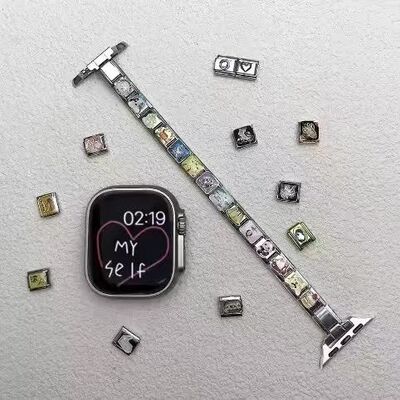 模块手链手表表带拼接意大利diy手表链连接器挂耳