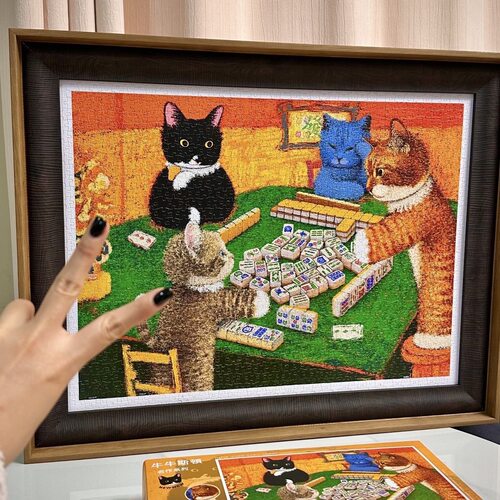 3DJP牛牛斯顿名画1200片拼图减压