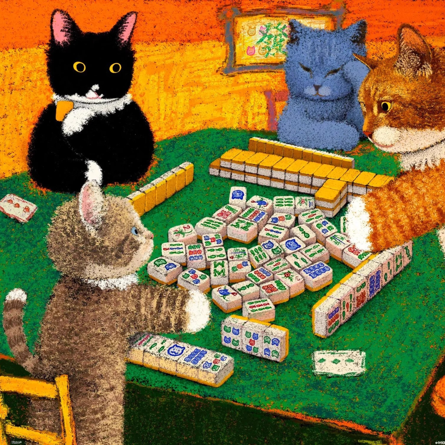 3DJP牛牛斯顿名画1200片拼图减压