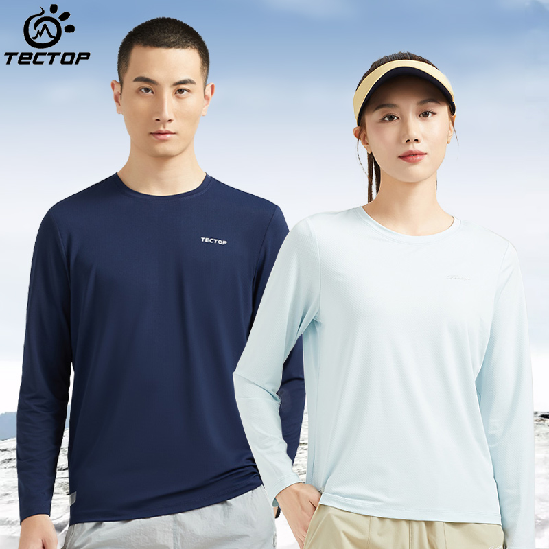 探拓速干t恤长袖男女款轻薄透气