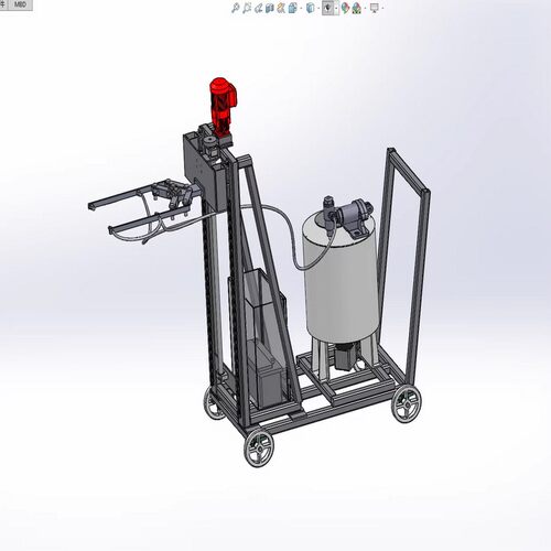 树干涂白机结构设计【三维SW2015模型 3D建模+CAD图纸+说明资料】