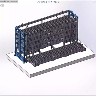 抽屉钢板货架三维建模设计 step格式3D图纸模型文件1456993