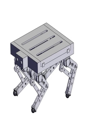 仿生机械狗装配模型三维sw图纸设计solidworks2018 3D建模1464682